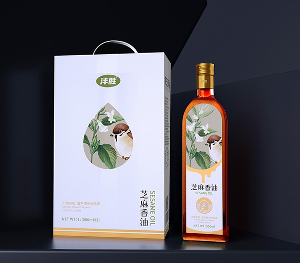 河南芝麻油包裝設計公司_灃勝農產品包裝設計_食用油包裝設計_深圳包裝設計公司